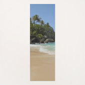 Elegante Seaside Waves Sand Palms Sky Sjabloon Yogamat (Voorkant)