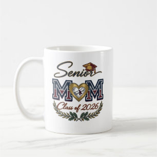 Elegante senior moeder klas van 2026 koffiemok