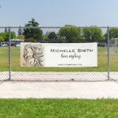 Elegante Sepia Chic Golvende Kapsels Haarextensies Spandoek (Insitu)