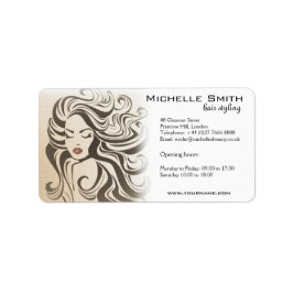 Elegante Sepia Chic Wavy Haarstijl Hair Extensions Etiket