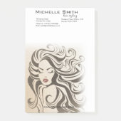 Elegante Sepia Chic Wavy Haarstijl Hair Extensions Post-it® Notes (Voorkant)