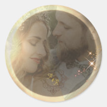 Elegante Sepia Solar Eclipse Custom Foto Bruiloft