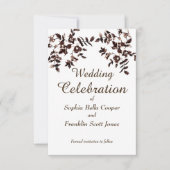 Elegante Sepia Water  Rozen - Save The Date (Voorkant)