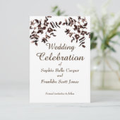 Elegante Sepia Water  Rozen - Save The Date (Staand voorkant)