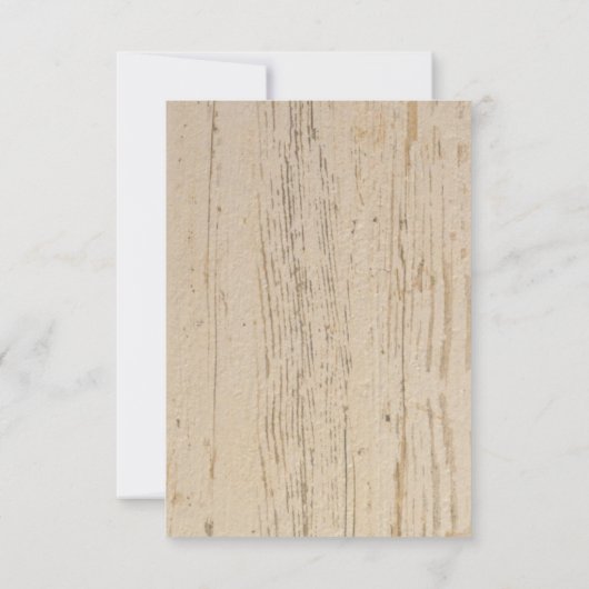 Elegante Sepia Water Rozen - Whitewash Wood Save The Date (Achterkant)