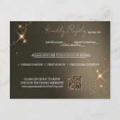 Elegante Sepia Zonsverduistering Aangepaste Foto B Informatiekaartje (Achterkant)