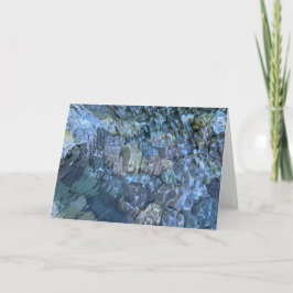 Elegante serene water strand scene kaart