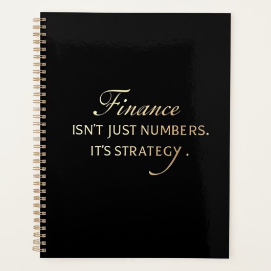 Elegante Serif Planner voor financiële professiona (Voorkant)