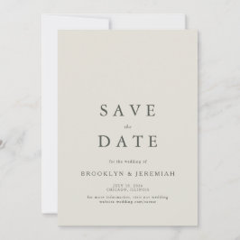 Elegante Serif Wedding Save the Date