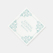 Elegante servetten | Nadine (licht turquoise) 2 (Hoek)