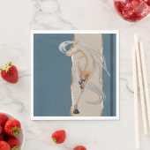 Elegante Serviette mit edlem Pferdemotiv Servet (Insitu)