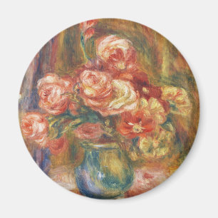Elegante Shabby Chic Renoir Rozen Schilderij Magneet