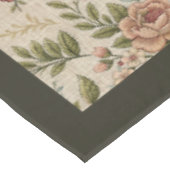 Elegante Shabby Chic Subtiele Bloemen Borduurwerk Tafelkleed (Gekanteld)