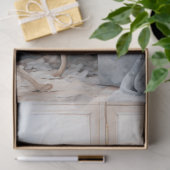 Elegante shabby chique gezellige boekenbank en blo tissuepapier (Geschenk)