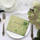 Elegante Shamrock Clover Irish Celtic One foto All In One Uitnodiging