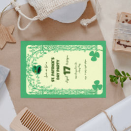 Elegante Shamrock Decoratie Frame St. Patricks Dag Kaart