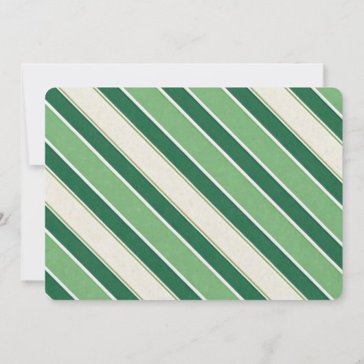 Elegante Shamrock St. Patrick's Day Blank Note Kaa Kaart (Achterkant)