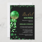 Elegante Shamrock St. Patrick's Day Bruiloft Feest Kaart (Voorkant)