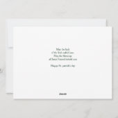 Elegante Shamrock St. Patrick's Day Familiefoto Feestdagenkaart (Achterkant)