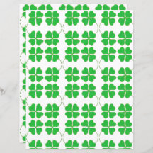 Elegante Shamrocks bijgesneden in goud Scrapbook P