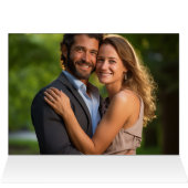 Elegante Sheer Overlay Foto Bruiloft (Binnen Horizontaal (Boven))