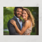 Elegante Sheer Overlay Foto Bruiloft Flyer (Achterkant)