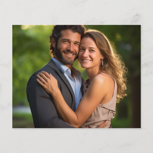 Elegante Sheer Overlay Foto Bruiloft Flyer (Achterkant)