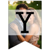 Elegante Sheer Overlay Foto Bruiloft Vlaggetjes (Tweede vlag)