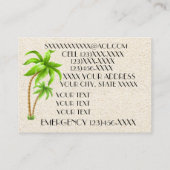 Elegante Shell belkaart / Contacten / Zakelijk Contactkaartje (Achterkant)