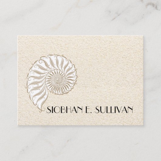 Elegante Shell belkaart / Contacten / Zakelijk Contactkaartje (Voorkant)