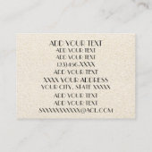 Elegante Shell belkaart / Contacten / Zakelijk Contactkaartje (Achterkant)