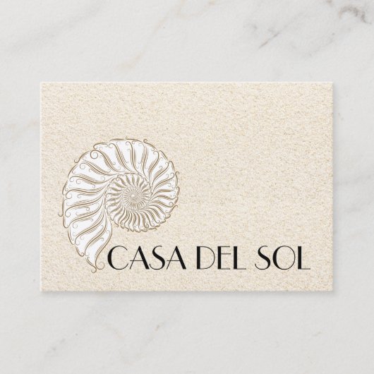 Elegante Shell belkaart / Contacten / Zakelijk Contactkaartje (Voorkant)