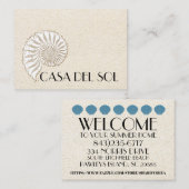 Elegante Shell belkaart / Contacten / Zakelijk Contactkaartje (Voorkant / Achterkant)