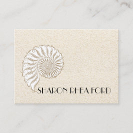 Elegante Shell belkaart / Contacten / Zakelijk Visitekaartje