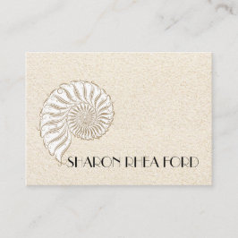 Elegante Shell belkaart / Contacten / Zakelijk Visitekaartje