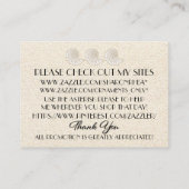 Elegante Shell belkaart / Contacten / Zakelijk Visitekaartje (Achterkant)