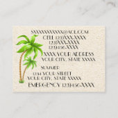 Elegante Shell Contactnummers / Zakelijk Contactkaartje (Achterkant)