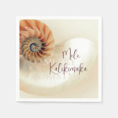 Elegante Shell Hawaiian Kerstmis Servet (Voorkant)