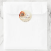 Elegante Shell Mele Kalikimaka | Groeten Ronde Sticker (Tas)