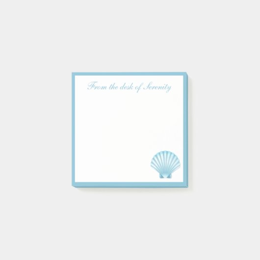 Elegante Shell Nautical Seashell Beach Ocean Dream Post-it® Notes (Voorkant)