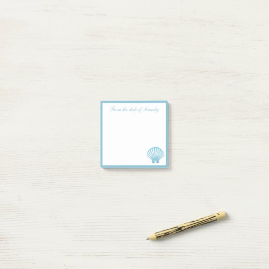 Elegante Shell Nautical Seashell Beach Ocean Dream Post-it® Notes (Op bureau)