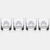 Elegante Sheltie Whisky Glas (Achterkant)