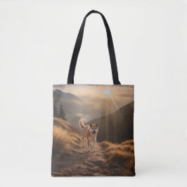 Elegante Shiba Inu Canvas tas
