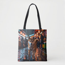 Elegante Shiba Inu Canvas tas