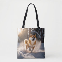 Elegante Shiba Inu Canvas tas