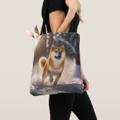 Elegante Shiba Inu Canvas tas (Dichtbij)