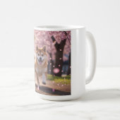 Elegante Shiba Inu koffie Mok (Voorkant rechts)