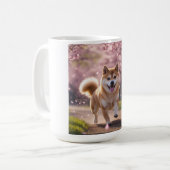 Elegante Shiba Inu koffie Mok (Voorkant links)