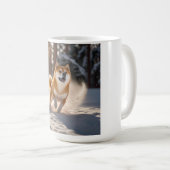 Elegante Shiba Inu koffie Mok (Voorkant rechts)