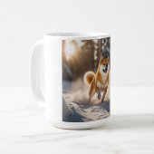 Elegante Shiba Inu koffie Mok (Voorkant links)